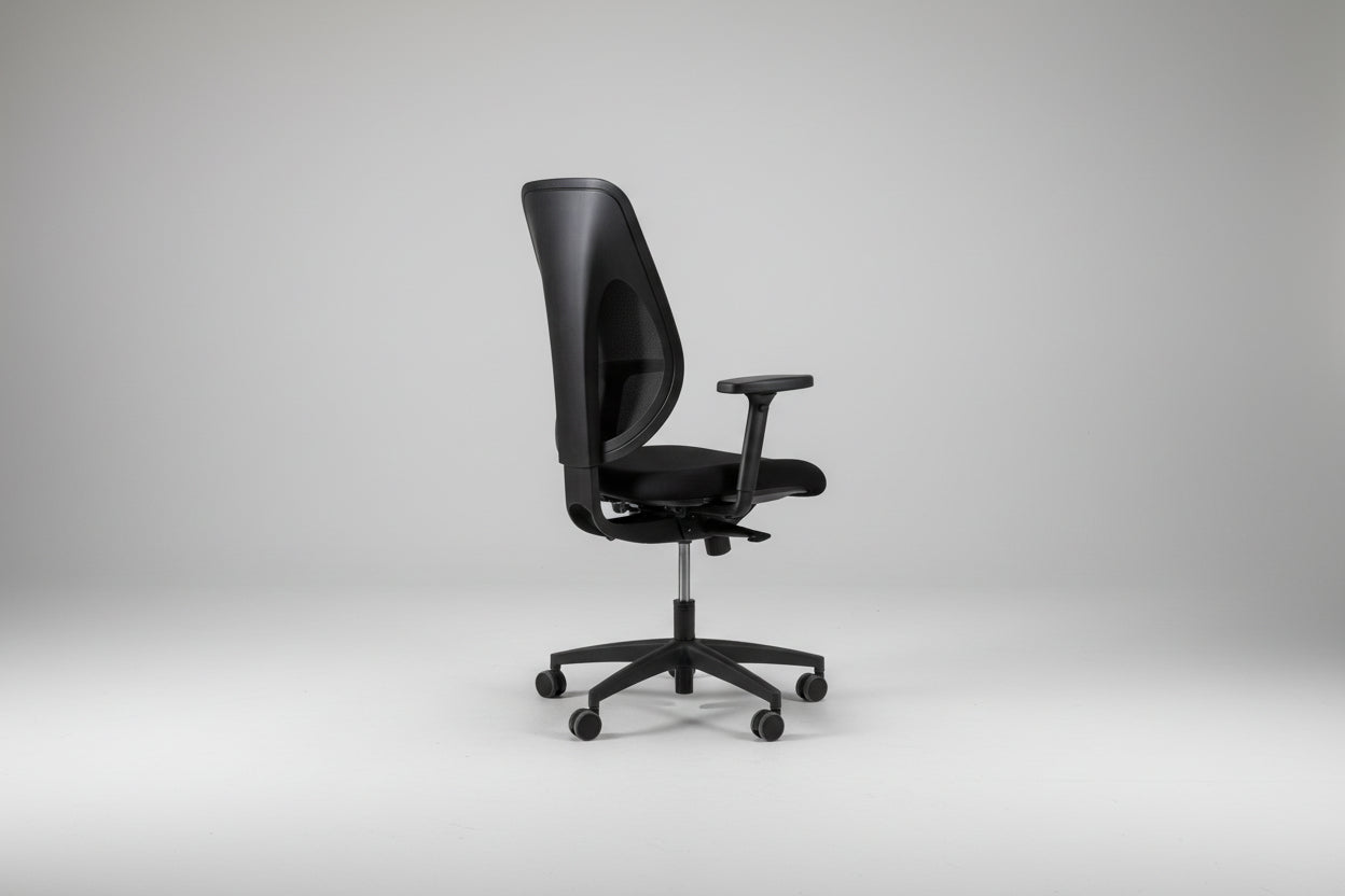 Circulaire Bureaustoel Giroflex 353 | 4D NPR Armleuningen | NPR 1813 | Mesh Rugleuning | Circufair - Bureaustoelen