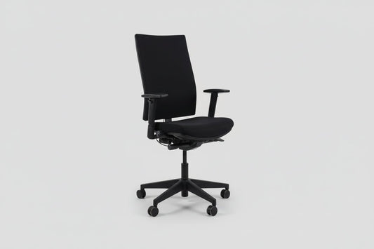 Circulaire Bureaustoel Gispen Zwart Gestoffeerd Verstelbaar | Circufair - Bureaustoelen