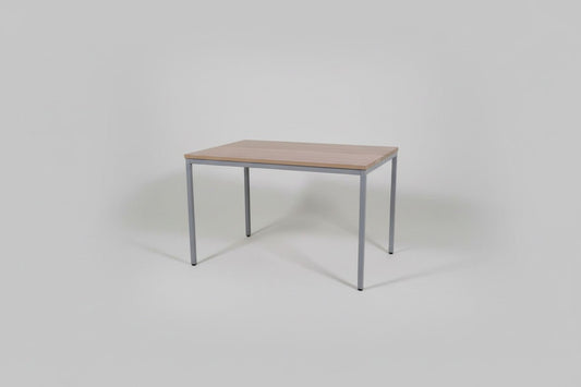 Duurzame Kantinetafel Zilvergrijs Frame Bladkleur naar Keuze | Circufair - Kantoortafels
