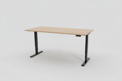 Circulair Elektrisch Zit - Sta Bureau | Bladkleur naar Keuze | Zwart Frame | Geheugenfunctie | Circufair - Bureaus