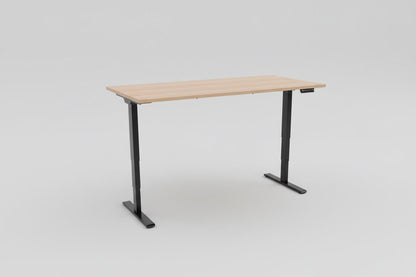 Circulair Elektrisch Zit - Sta Bureau | Bladkleur naar Keuze | Zwart Frame | Geheugenfunctie | Circufair - Bureaus