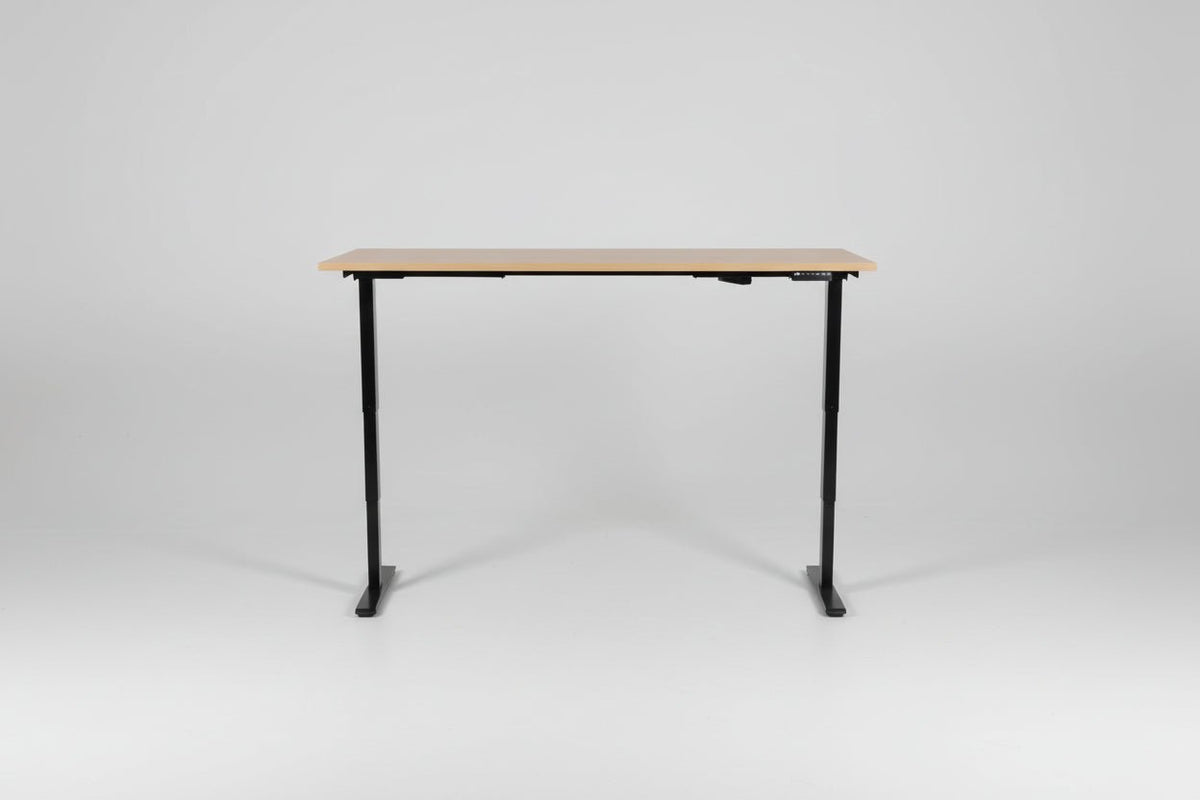 Circulair Elektrisch Zit - Sta Bureau | Bladkleur naar Keuze | Zwart Frame | Geheugenfunctie | Circufair - Bureaus