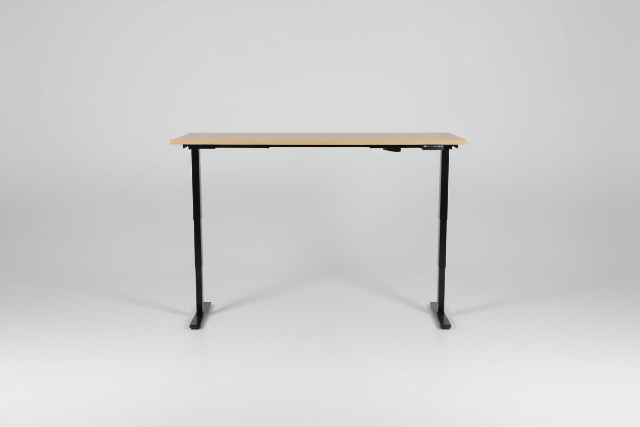 Circulair Elektrisch Zit - Sta Bureau | Bladkleur naar Keuze | Zwart Frame | Geheugenfunctie | Circufair - Bureaus
