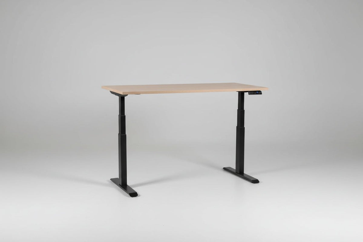 Circulair Elektrisch Zit - Sta Bureau Voortman | Zwart Frame | Tafelbladkleur naar Keuze | Circufair - Kantoormeubelen
