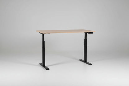 Circulair Elektrisch Zit - Sta Bureau Voortman | Zwart Frame | Tafelbladkleur naar Keuze | Circufair - Kantoormeubelen