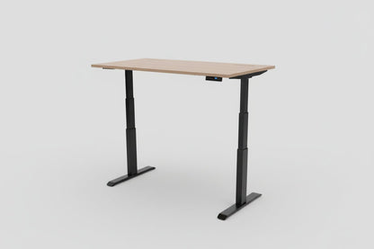 Circulair Elektrisch Zit - Sta Bureau Voortman | Zwart Frame | Tafelbladkleur naar Keuze | Circufair - Kantoormeubelen