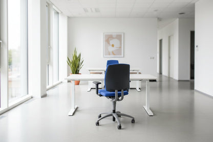 Circulair Elektrisch Zit - Sta Bureau Wit Frame Bladkleur naar Keuze USB 180x80 cm | Circufair - Bureaus