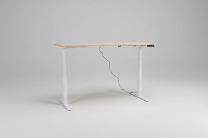 Circulair Elektrisch Zit - Sta Bureau Wit Frame Bladkleur naar Keuze USB 180x80 cm | Circufair - Bureaus