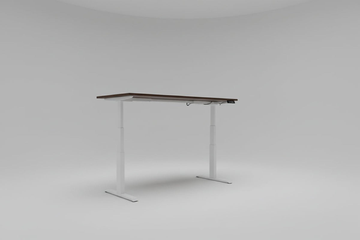 Circulair Elektrisch Zit - Sta Bureau Wit Frame Bladkleur naar Keuze USB 180x80 cm | Circufair - Bureaus
