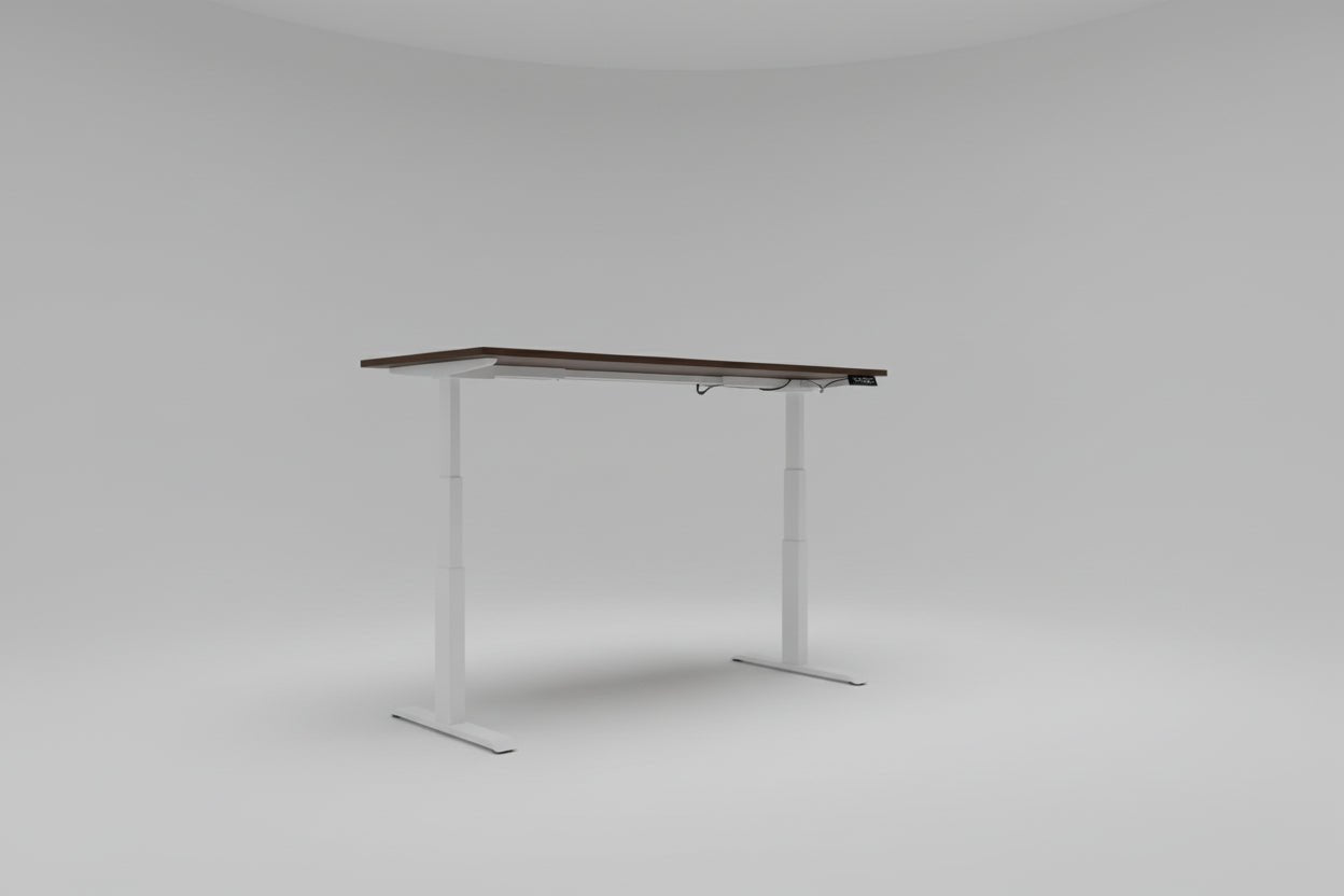 Circulair Elektrisch Zit - Sta Bureau Wit Frame Bladkleur naar Keuze USB 180x80 cm | Circufair - Bureaus