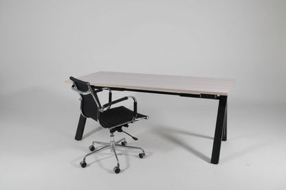 Circulair Elektrisch Zit - Sta Bureau X - Design Zwart Frame Bladkleur naar Keuze | Circufair - Bureaus