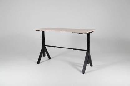 Circulair Elektrisch Zit - Sta Bureau X - Design Zwart Frame Bladkleur naar Keuze | Circufair - Bureaus