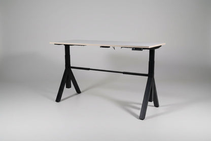Circulair Elektrisch Zit - Sta Bureau X - Design Zwart Frame Bladkleur naar Keuze | Circufair - Bureaus