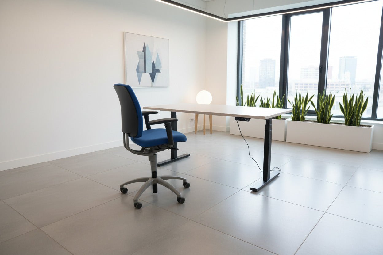 Circulair Elektrisch Zit - Sta Bureau | Zwart Frame | Bladkleur naar Keuze | USB | 160x80 cm | Circufair - Bureaus