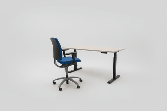 Circulair Elektrisch Zit - Sta Bureau | Zwart Frame | Bladkleur naar Keuze | USB | 160x80 cm | Circufair - Bureaus