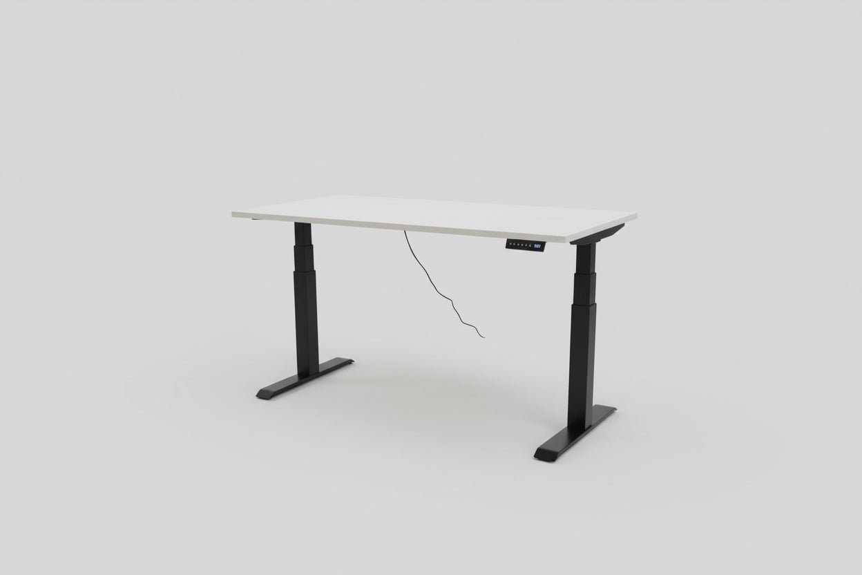Circulair Elektrisch Zit - Sta Bureau | Zwart Frame | Touchscreen | Bladkleur naar Keuze |160x80 cm | Circufair - Bureaus