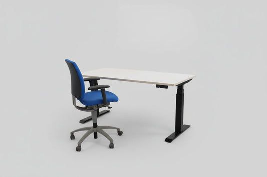 Circulair Elektrisch Zit - Sta Bureau | Zwart Frame | Touchscreen | Bladkleur naar Keuze | 160x80 cm | Circufair - Bureaus