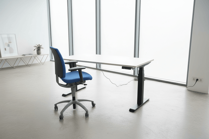 Circulair Elektrisch Zit - Sta Bureau | Zwart Frame | Touchscreen | Bladkleur naar Keuze | 160x80 cm | Circufair - Bureaus