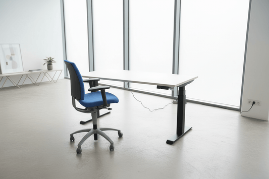 Circulair Elektrisch Zit - Sta Bureau | Zwart Frame | Touchscreen | Bladkleur naar Keuze | 160x80 cm | Circufair - Bureaus