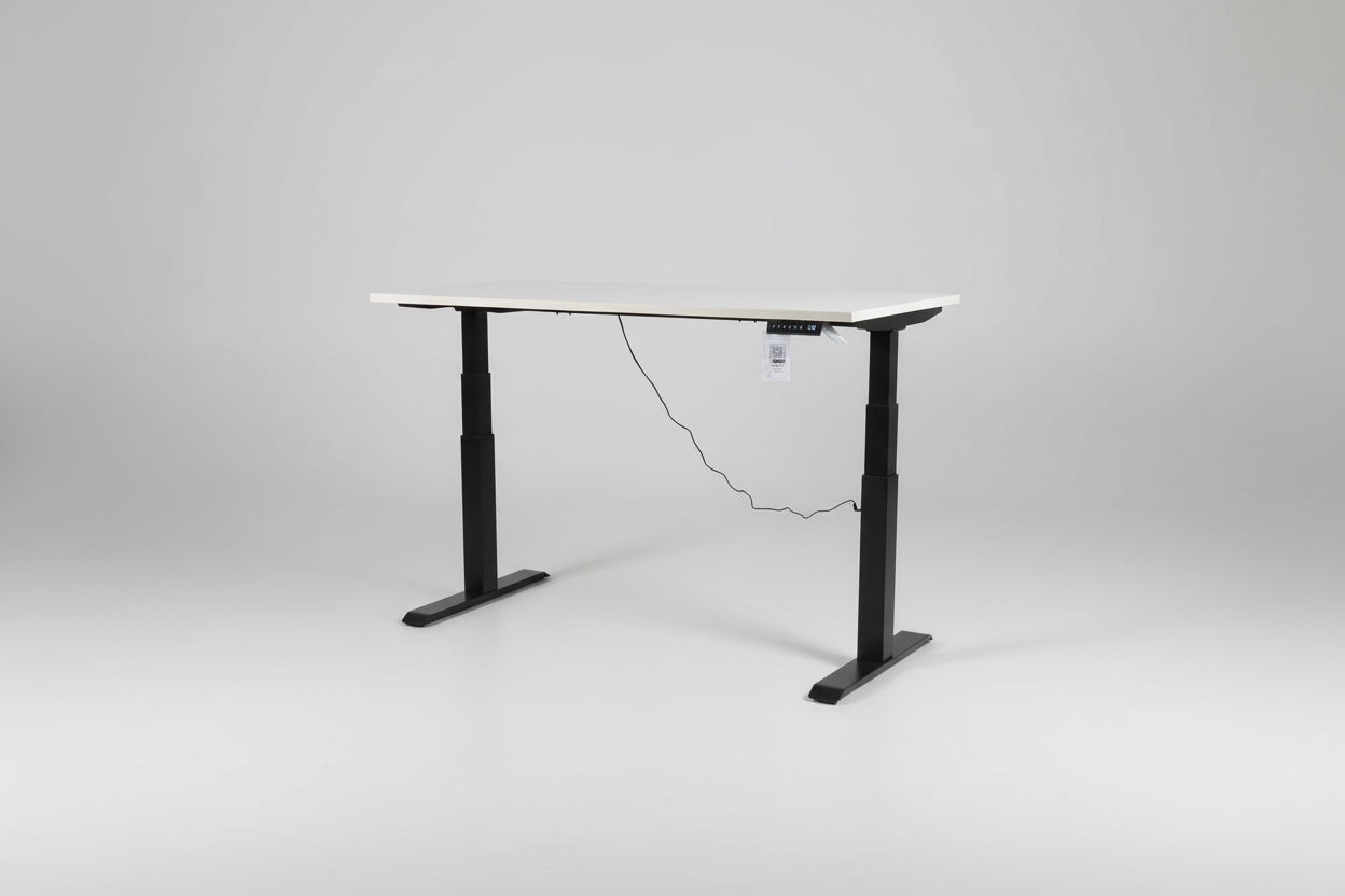 Circulair Elektrisch Zit - Sta Bureau | Zwart Frame | Touchscreen | Bladkleur naar Keuze |160x80 cm | Circufair - Bureaus