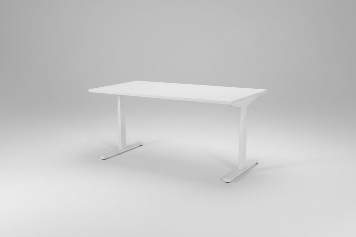 Circulair Handmatig Verstelbaar Bureau Twinform 160x80 cm Bladkleur naar Keuze | Circufair - Kantoormeubelen