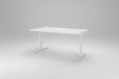 Circulair Handmatig Verstelbaar Bureau Twinform 160x80 cm Bladkleur naar Keuze | Circufair - Kantoormeubelen