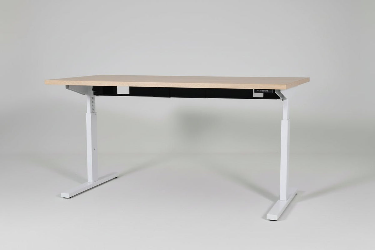 Circulair Handmatig Verstelbaar Bureau Twinform 160x80 cm Bladkleur naar Keuze | Circufair - Kantoormeubelen