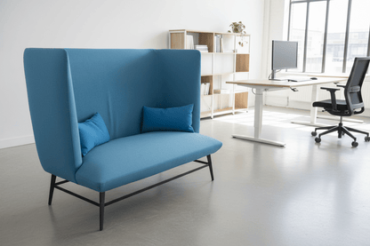 Circulaire Akoestische Stiltebank Moroso Turquoise Geluidsabsorberend | Circufair - Banken
