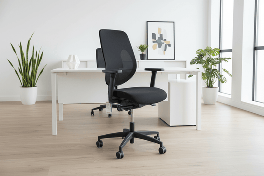 Circulaire Bureaustoel Giroflex 353 | 4D NPR Armleuningen | NPR 1813 | Mesh Rugleuning | Circufair - Bureaustoelen
