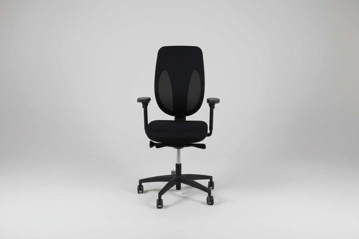 Circulaire Bureaustoel Giroflex 353 | 4D NPR Armleuningen | NPR 1813 | Mesh Rugleuning | Circufair - Bureaustoelen