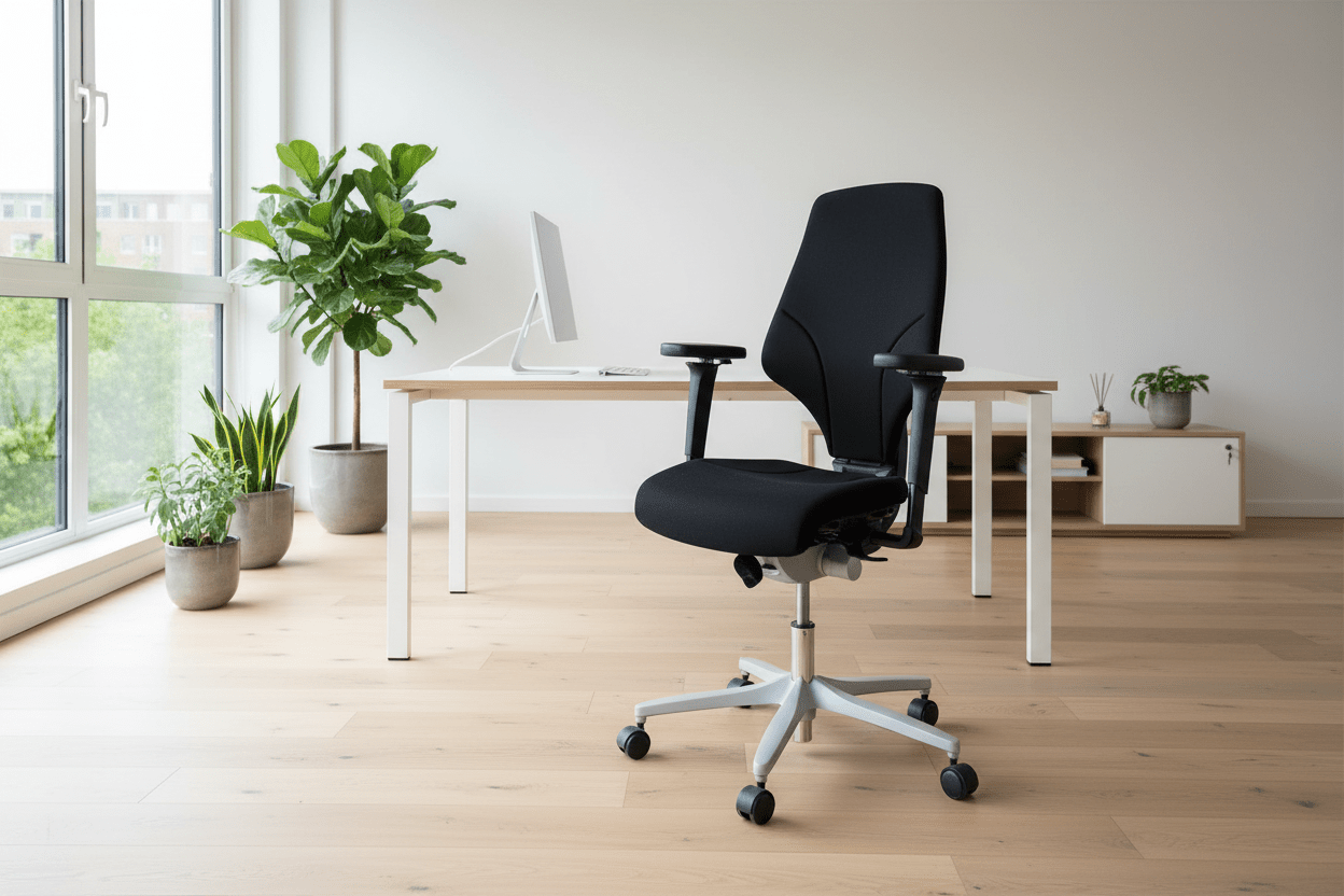 Circulaire Bureaustoel Giroflex 64 4D Armleuningen Ergonomisch | Circufair - Bureaustoelen