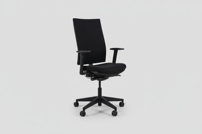 Circulaire Bureaustoel Gispen Zwart Gestoffeerd Verstelbaar | Circufair - Bureaustoelen