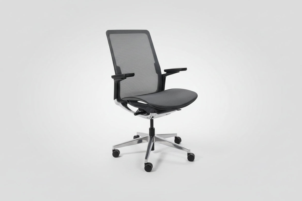 Circulaire Ergonomische Bureaustoel Volledig Mesh 4D Armleggers EN 1335 | Circufair - Bureaustoelen