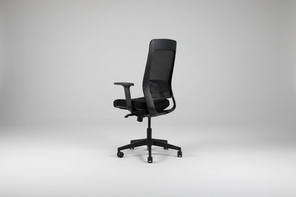 Circulaire Ergonomische Bureaustoel Zwart | Mesh Rug | 4D Armleuningen | Lendesteun | NEN 1335 | Circufair - Bureaustoelen