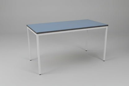 Circulaire Kantinetafel De Valk Bladkleur naar Keuze Wit Frame | Circufair - Kantoortafels
