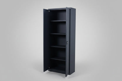Circulaire Klapdeurkast Antraciet 4 Legborden 180x80x38 cm | Circufair - Kasten