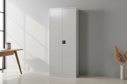 Circulaire Klapdeurkast Wit 4 Legborden 180x80x38 cm | Circufair - Kasten