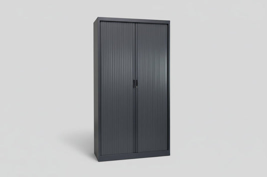 Circulaire Roldeurkast Antraciet 4 Legborden 195x120x45 cm | Circufair - Kasten