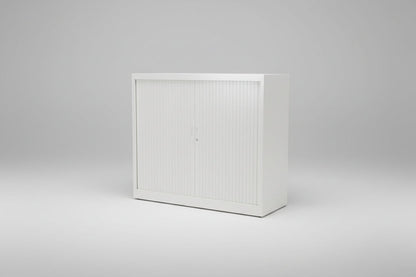 Circulaire Roldeurkast Wit 2 Legborden 105x120x45 cm Afsluitbaar | Circufair - Kasten