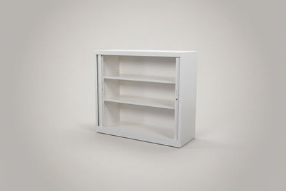 Circulaire Roldeurkast Wit 2 Legborden 105x120x45 cm Afsluitbaar | Circufair - Kasten