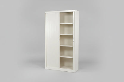 Circulaire Roldeurkast Wit 4 Legborden 195x120x45 cm | Circufair - Kasten