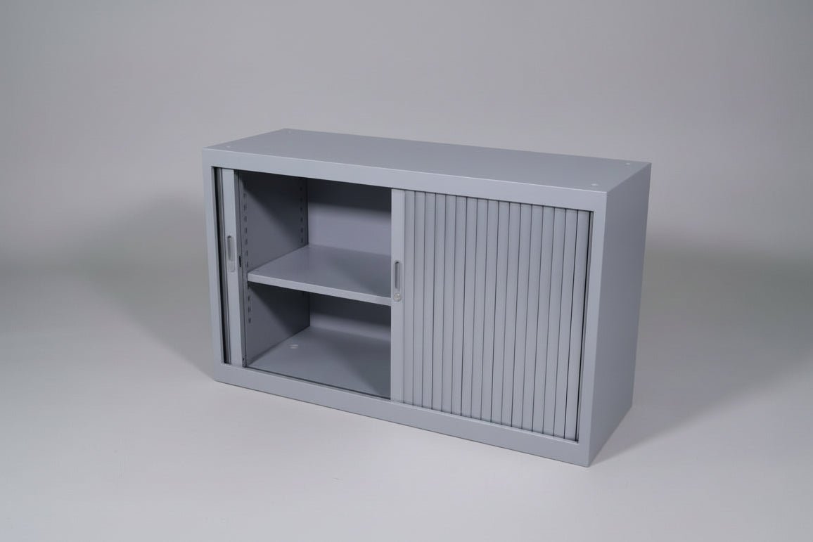 Circulaire Roldeurkast Zilvergrijs | 1 Legbord | 73x120x45 cm | Circufair - Kasten