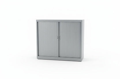 Circulaire Roldeurkast Zilvergrijs Legborden 105x120x45 cm | Circufair - Kasten