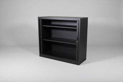 Circulaire Roldeurkast Zwart 2 Legborden 120x120x45 cm | Circufair - Kasten