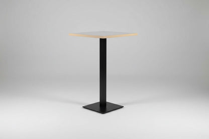 Circulaire Statafel De Valk Olijfgroen Multiplex Blad Zwart Frame 75x75 cm | Circufair - Kantoormeubelen