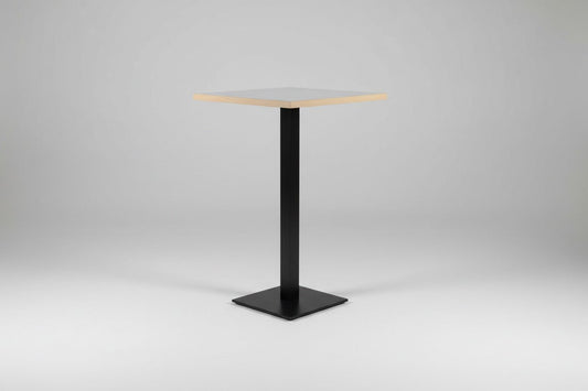 Circulaire Statafel De Valk Olijfgroen Multiplex Blad Zwart Frame 75x75 cm | Circufair - Kantoormeubelen