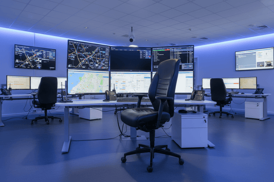 Duurzame Bureaustoel Giroflex 60 24 - uurs Echt Leder 4D NPR Armleuningen | Circufair - Kantoormeubelen