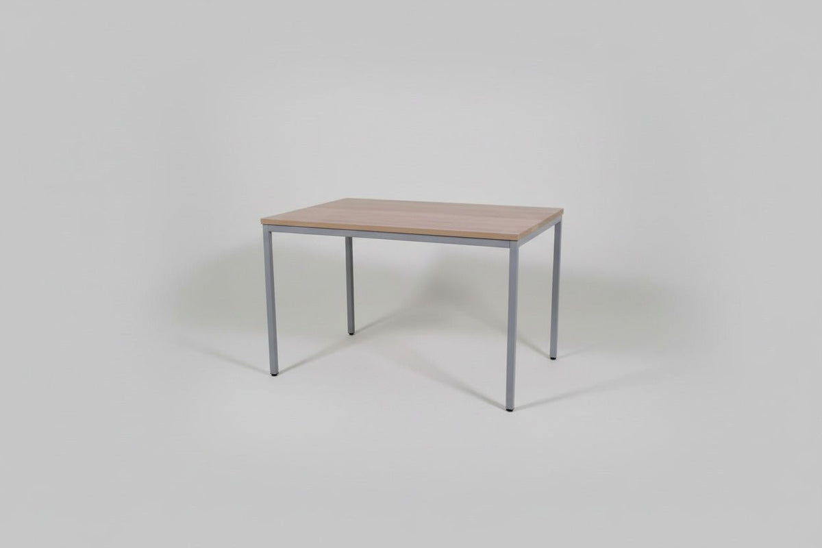 Duurzame Kantinetafel Zilvergrijs Frame Bladkleur naar Keuze | Circufair - Kantoortafels