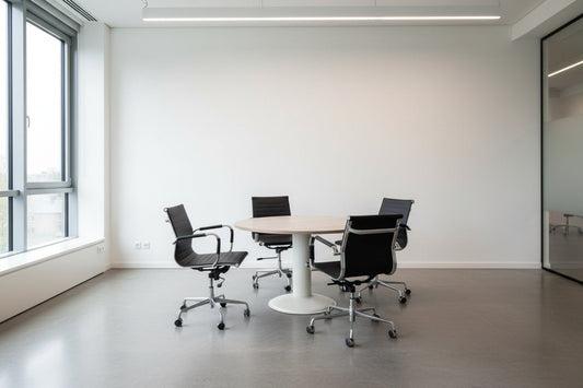 Robson Eiken Vergadertafel Ø120 cm | Circufair - Kantoormeubelen - Circufair