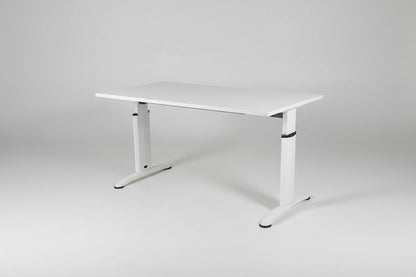 Wit Lensvelt Bureau Handmatig Verstelbaar 160x80 cm | Duurzaam - Kantoormeubelen